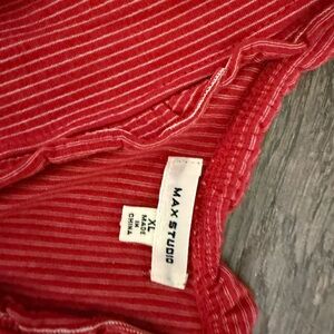 Max Studio Crimson Striped Knit dress